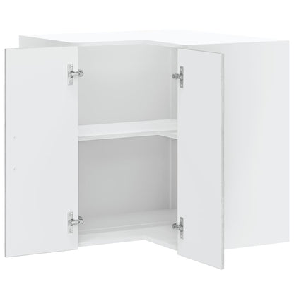 Kitchen Wall Corner Cabinet "Lucca" Concrete Grey Engineered Wood