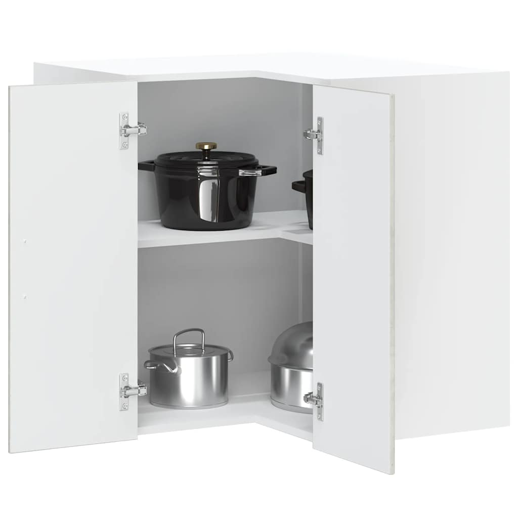 Kitchen Wall Corner Cabinet "Lucca" Concrete Grey Engineered Wood