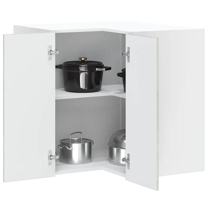 Kitchen Wall Corner Cabinet "Lucca" Concrete Grey Engineered Wood