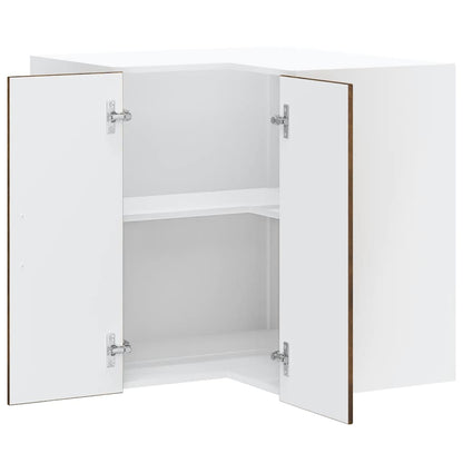 Kitchen Wall Corner Cabinet "Lucca" Smoked Oak Engineered Wood