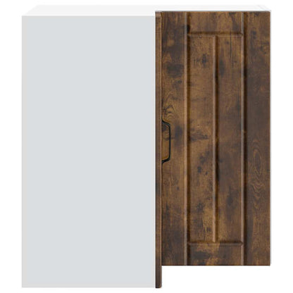 Kitchen Wall Corner Cabinet "Lucca" Smoked Oak Engineered Wood