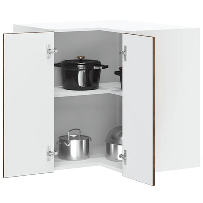 Kitchen Wall Corner Cabinet "Lucca" Smoked Oak Engineered Wood
