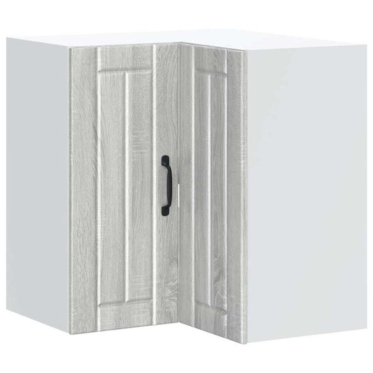 Kitchen Wall Corner Cabinet "Lucca" Grey Sonoma Engineered Wood