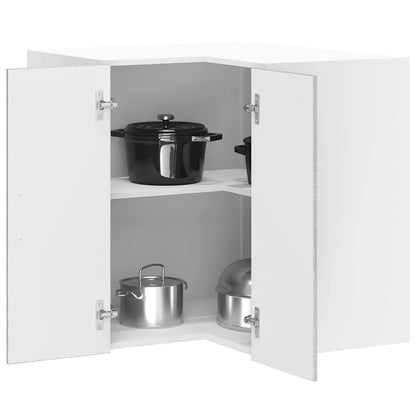 Kitchen Wall Corner Cabinet "Lucca" Grey Sonoma Engineered Wood