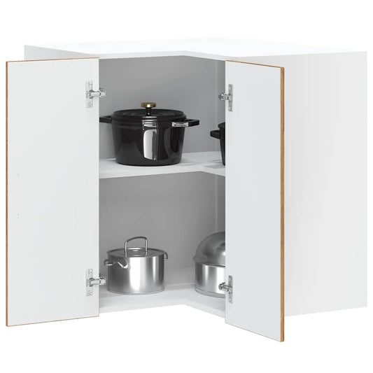Kitchen Wall Corner Cabinet "Lucca" Old Wood Engineered Wood