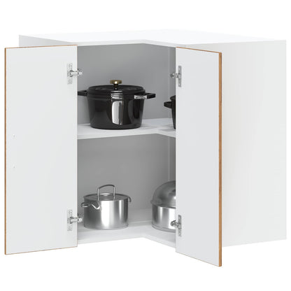 Kitchen Wall Corner Cabinet "Lucca" Old Wood Engineered Wood