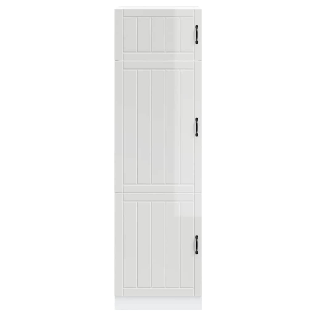 Kitchen Cupboard Lucca High Gloss White Engineered Wood