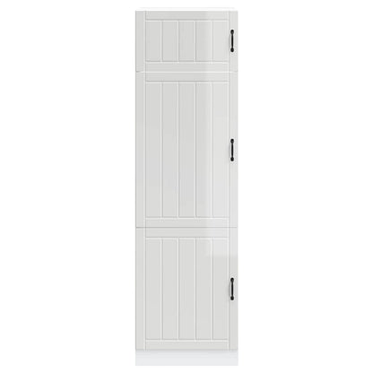 Kitchen Cupboard "Lucca" High Gloss White Engineered Wood