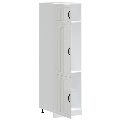 Kitchen Cupboard "Lucca" High Gloss White Engineered Wood