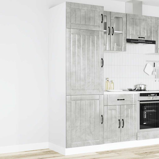 Kitchen Cupboard "Lucca" Concrete Grey Engineered Wood