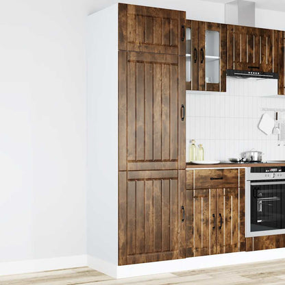 Kitchen Cupboard "Lucca" Smoked Oak Engineered Wood