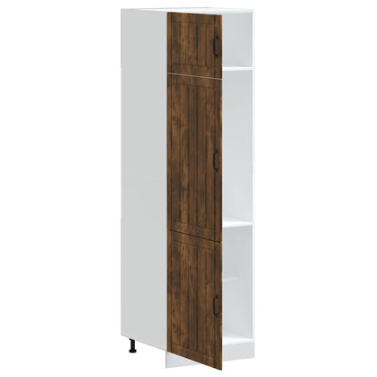 Kitchen Cupboard "Lucca" Smoked Oak Engineered Wood