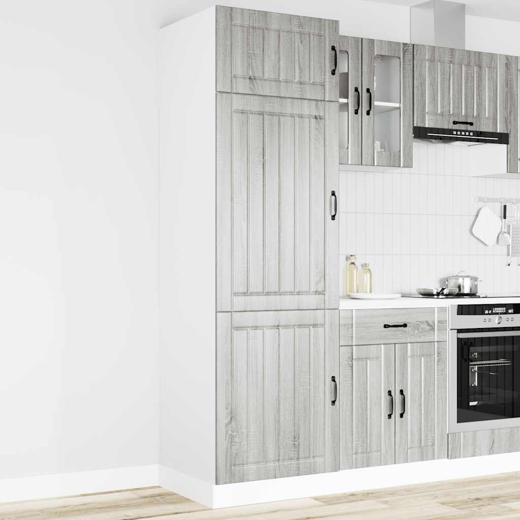 Kitchen Cupboard "Lucca" Grey Sonoma Engineered Wood