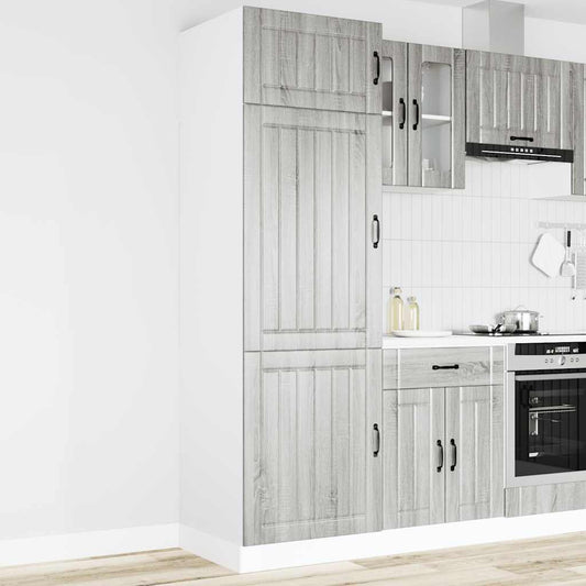 Kitchen Cupboard "Lucca" Grey Sonoma Engineered Wood