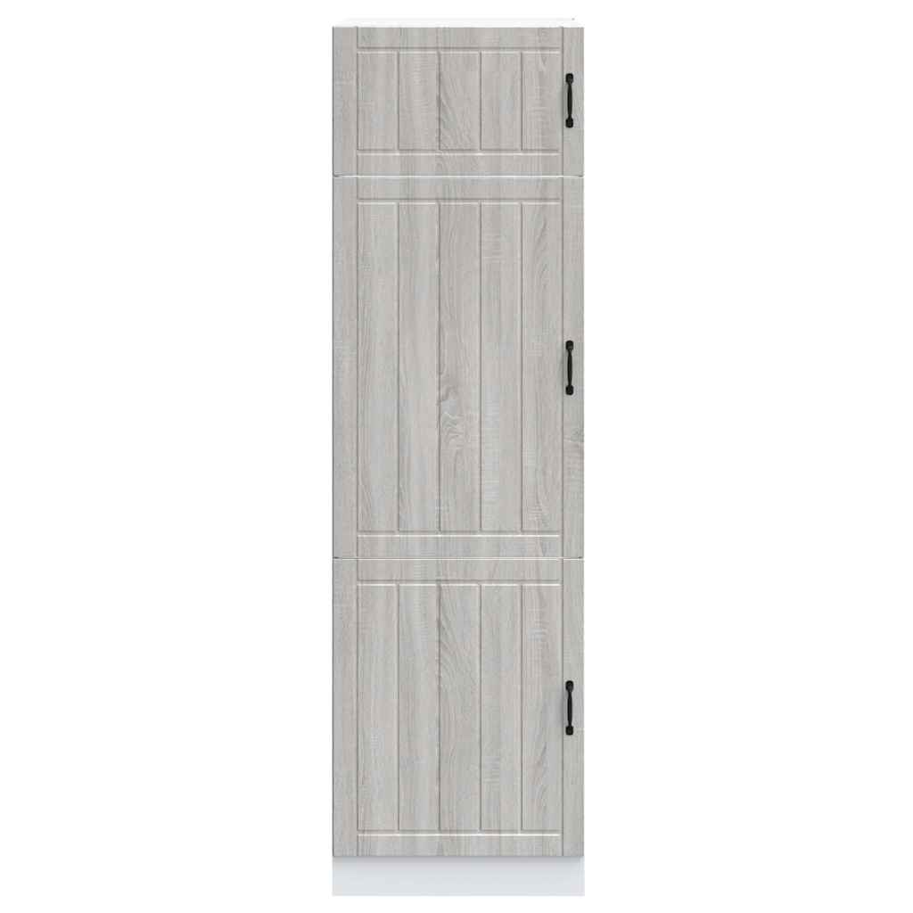 Kitchen Cupboard "Lucca" Grey Sonoma Engineered Wood