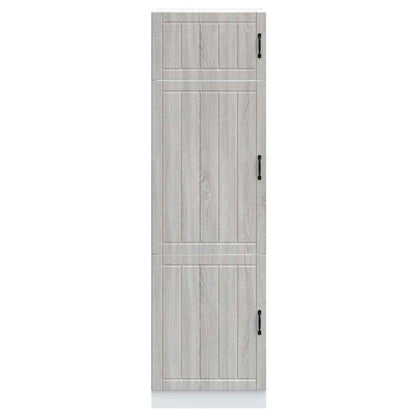 Kitchen Cupboard "Lucca" Grey Sonoma Engineered Wood