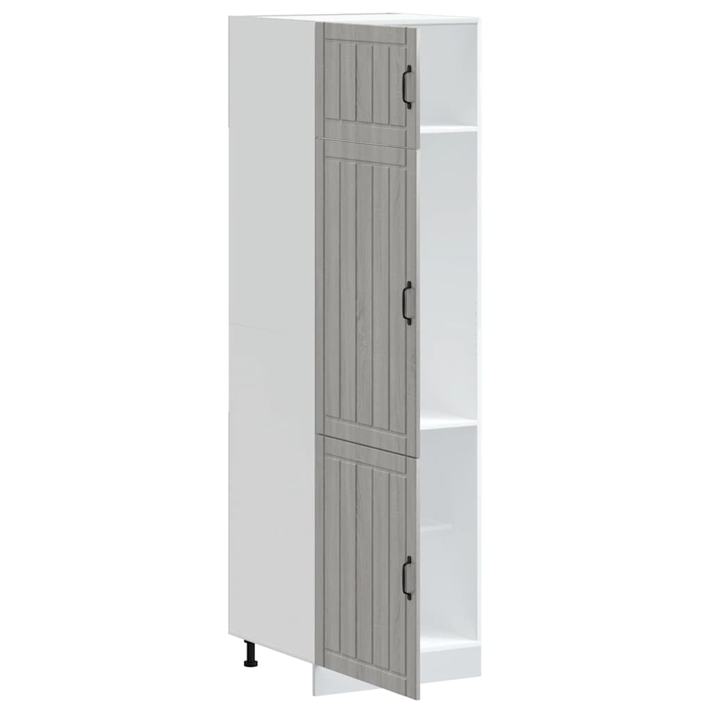 Kitchen Cupboard "Lucca" Grey Sonoma Engineered Wood
