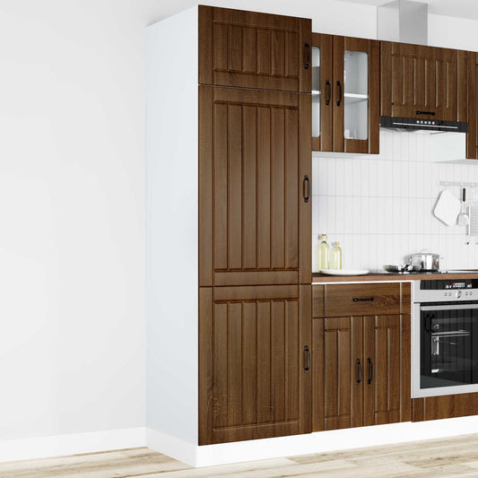 Kitchen Cupboard "Lucca" Brown Oak Engineered Wood