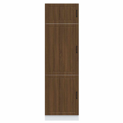 Kitchen Cupboard "Lucca" Brown Oak Engineered Wood