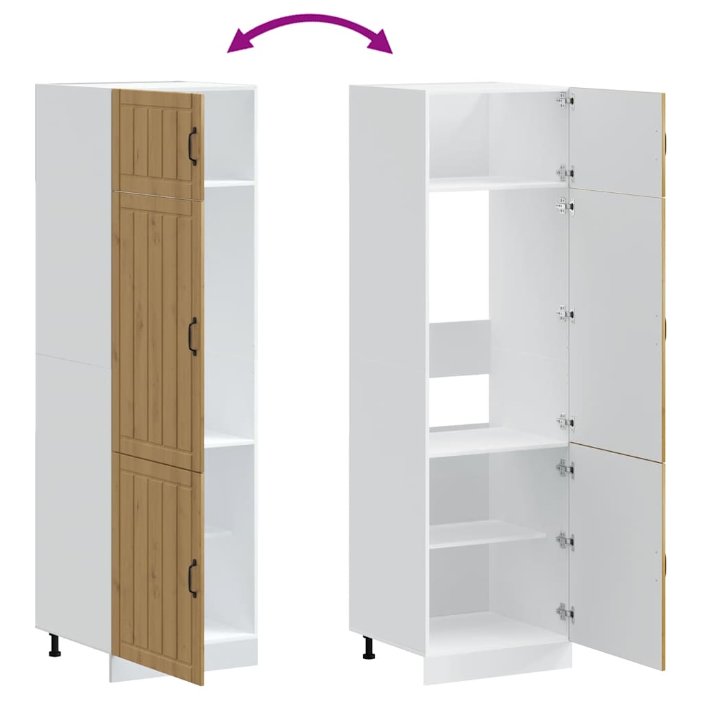Kitchen Cupboard "Lucca" Artisan Oak Engineered Wood