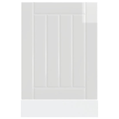 Dishwasher Panel Lucca High Gloss White Engineered Wood