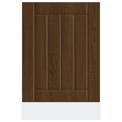Dishwasher Panel Lucca Brown Oak Engineered Wood