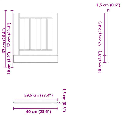Dishwasher Panel Lucca Sonoma Oak Engineered Wood