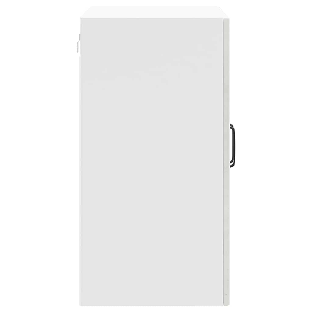 Kitchen Wall Cabinet with Glass Door Lucca Concrete Grey Engineered Wood
