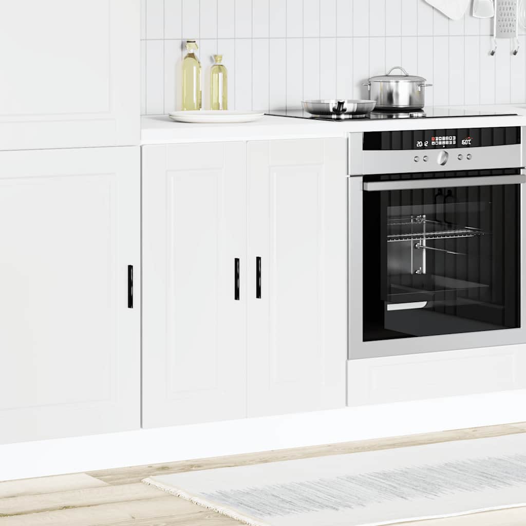 Kitchen Base Cabinet Porto White Engineered Wood