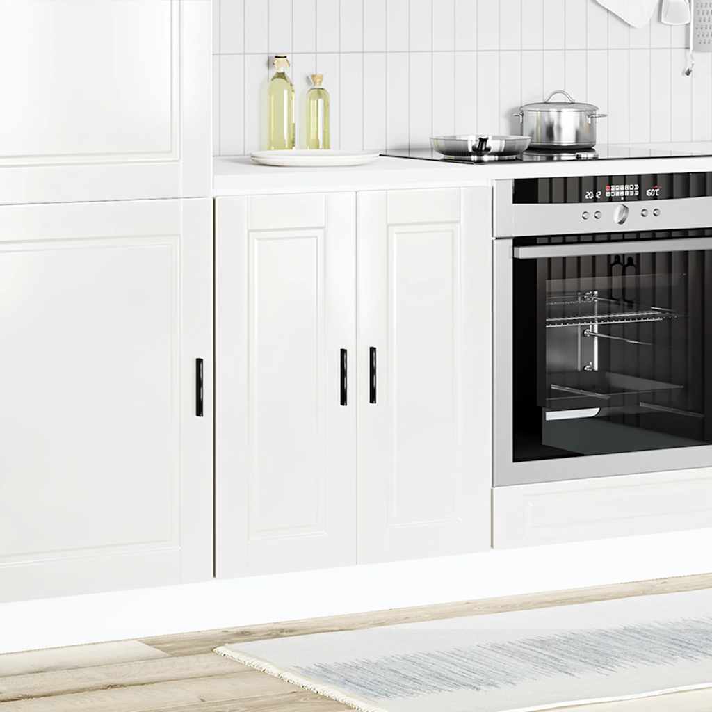 Kitchen Base Cabinet "Porto" High Gloss White Engineered Wood