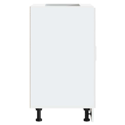 Kitchen Base Cabinet "Porto" High Gloss White Engineered Wood