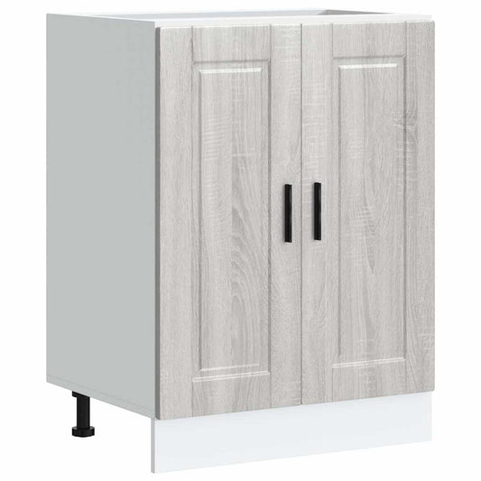 Kitchen Base Cabinet "Porto" Grey Sonoma Engineered Wood