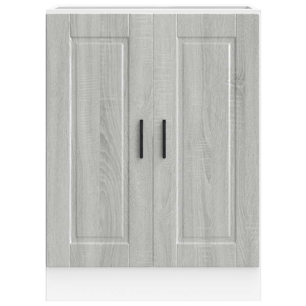 Kitchen Base Cabinet "Porto" Grey Sonoma Engineered Wood