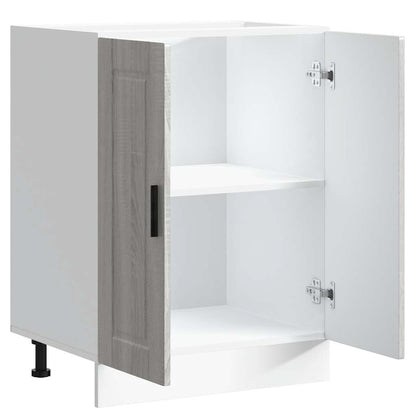 Kitchen Base Cabinet Porto Grey Sonoma Engineered Wood