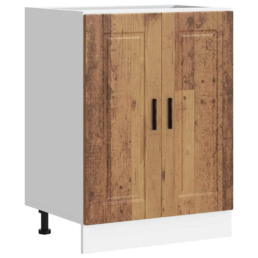 Kitchen Base Cabinet "Porto" Old Wood Engineered Wood