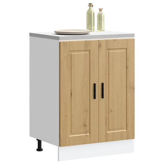 Kitchen Base Cabinet "Porto" Artisan Oak Engineered Wood