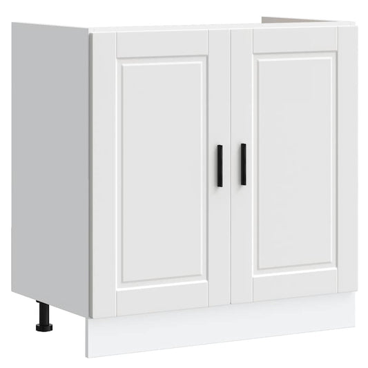 Sink Base Cabinet "Porto" White 80x46x81,5 cm Engineered Wood