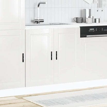 Sink Base Cabinet "Porto" High Gloss White 80x46x81.5 cm