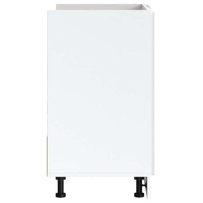 Sink Base Cabinet "Porto" High Gloss White 80x46x81.5 cm