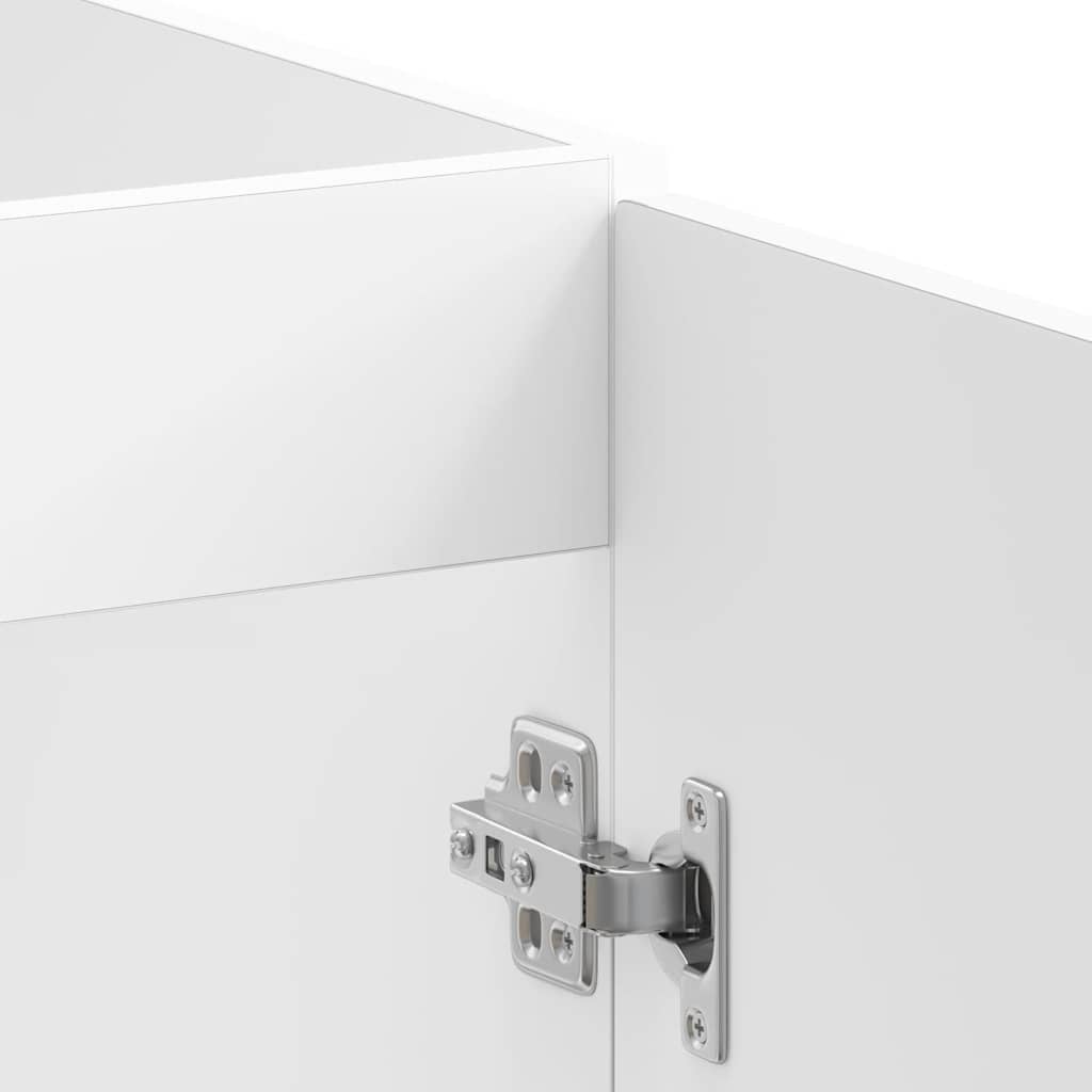 Sink Base Cabinet "Porto" High Gloss White 80x46x81.5 cm