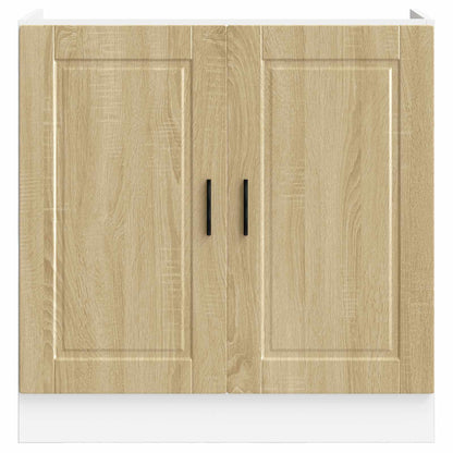 Sink Base Cabinet "Porto" Sonoma Oak 80x46x81.5 cm