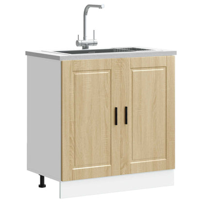 Sink Base Cabinet "Porto" Sonoma Oak 80x46x81.5 cm