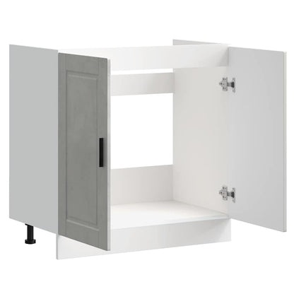 Sink Base Cabinet "Porto" Concrete Grey 80x46x81.5 cm