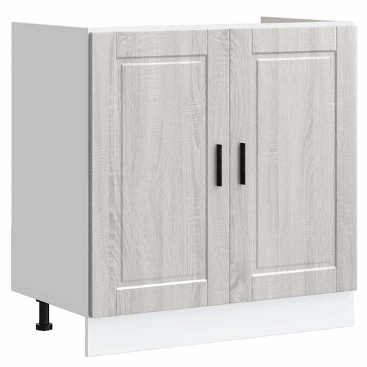 Sink Base Cabinet "Porto" Grey Sonoma 80x46x81.5 cm