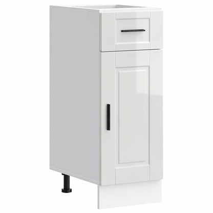 Kitchen Base Cabinet Porto High Gloss White Engineered Wood