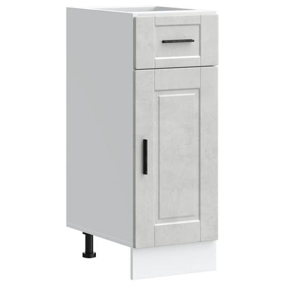 Kitchen Base Cabinet "Porto" Concrete Grey Engineered Wood