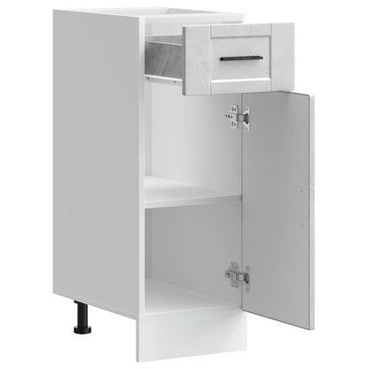 Kitchen Base Cabinet "Porto" Concrete Grey Engineered Wood