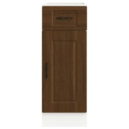 Kitchen Base Cabinet "Porto" Brown Oak Engineered Wood