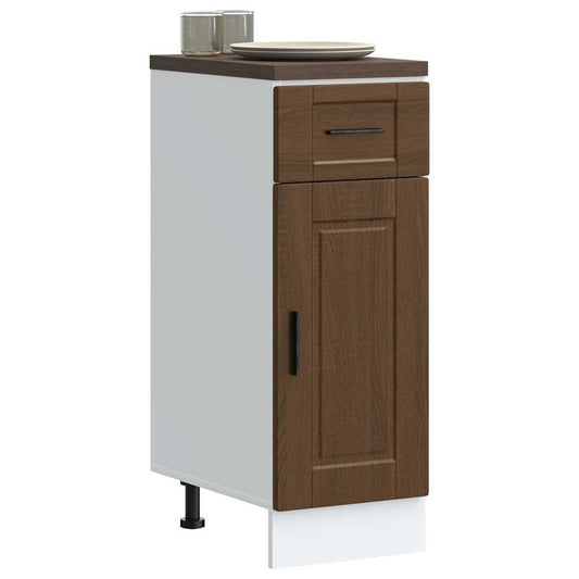 Kitchen Base Cabinet "Porto" Brown Oak Engineered Wood