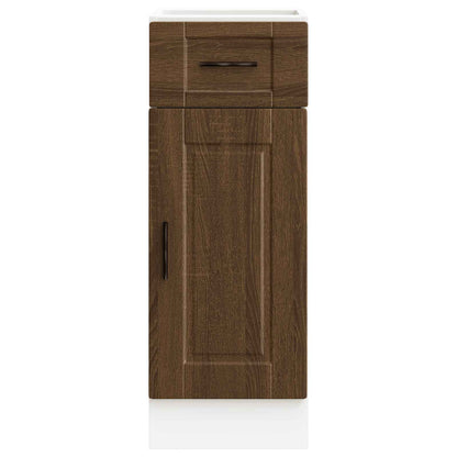 Kitchen Base Cabinet "Porto" Brown Oak Engineered Wood